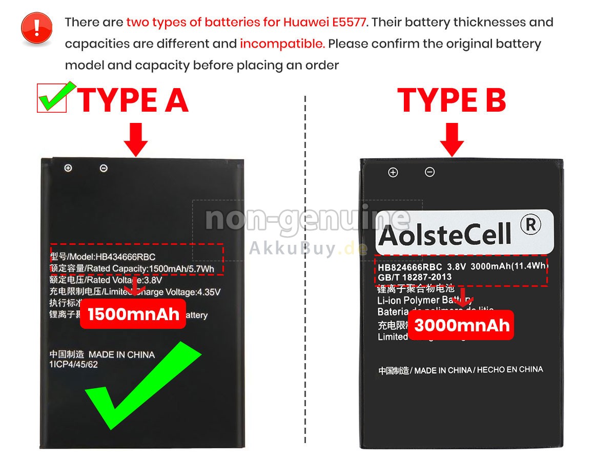 Huawei E5577BS-937 Ersatzakku