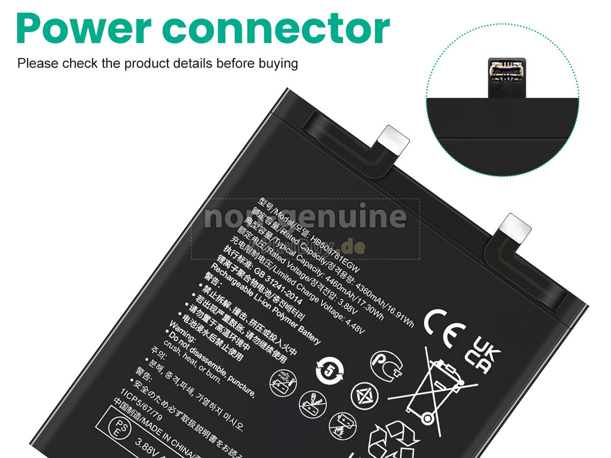 Huawei MATE50E Ersatzakku