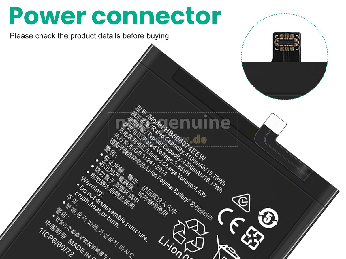 Huawei HB596074EEW Ersatzakku