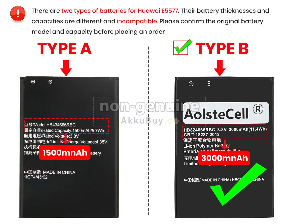 Huawei E5577BS-937 Ersatzakku