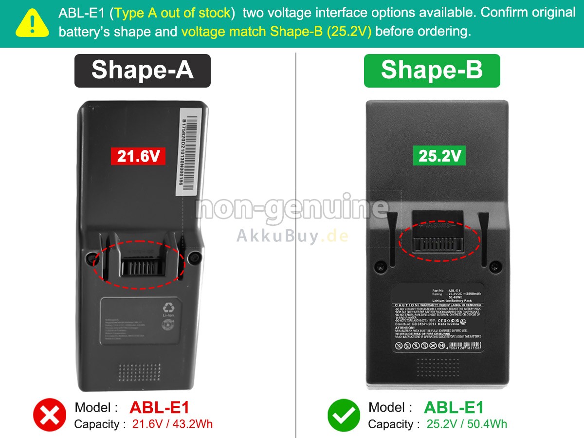 iRobot H1 HANDHELD VACUUM CLEANER Ersatzakku
