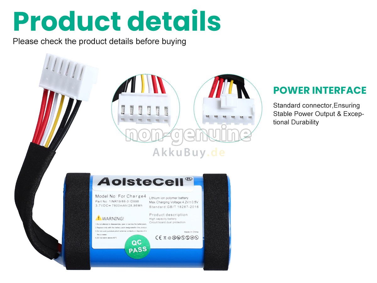 JBL SUN-INTE-118 Ersatzakku