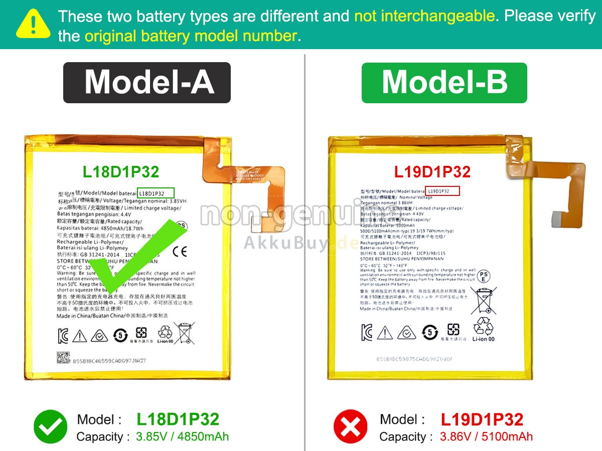 Lenovo TB328FU Ersatzakku