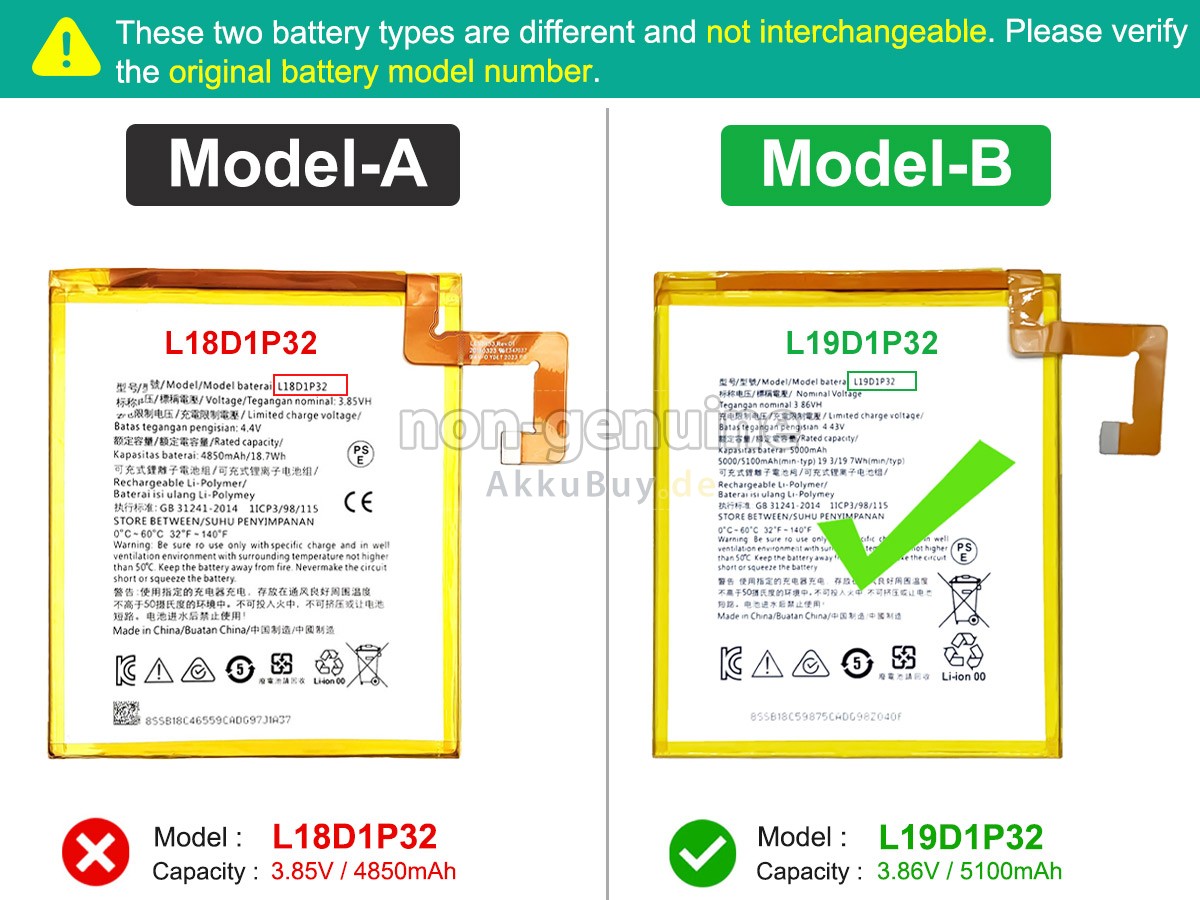 Lenovo TB328FU Ersatzakku