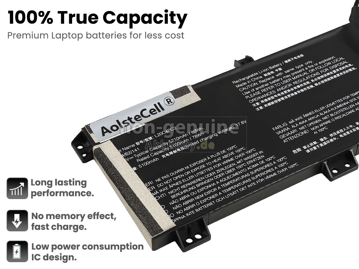 Lenovo LEGION 5 17ACH6-82K0008EPB Ersatzakku
