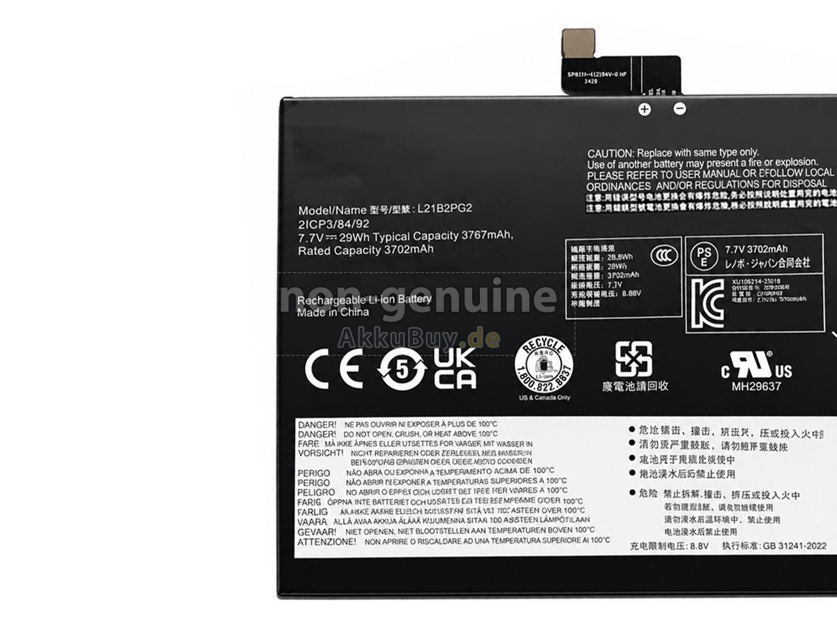 Lenovo L21D2PG2 Ersatzakku