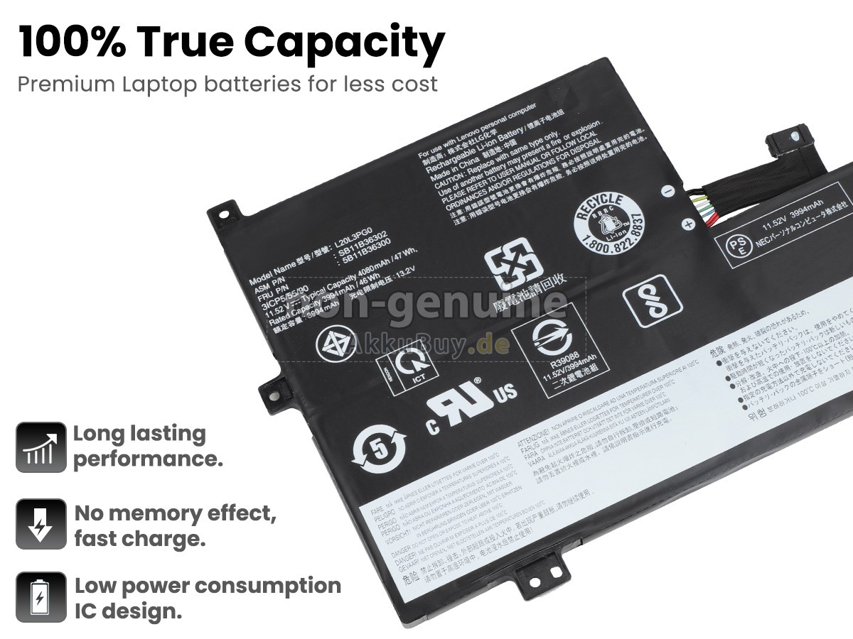 Lenovo 500E Chromebook GEN 3-82JC Ersatzakku