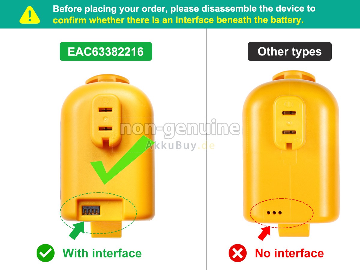 LG AX9604WE Ersatzakku