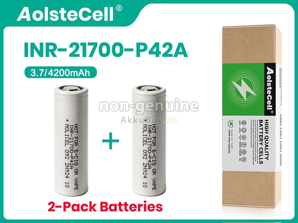 Molicel INR-21700-P42A Ersatzakku