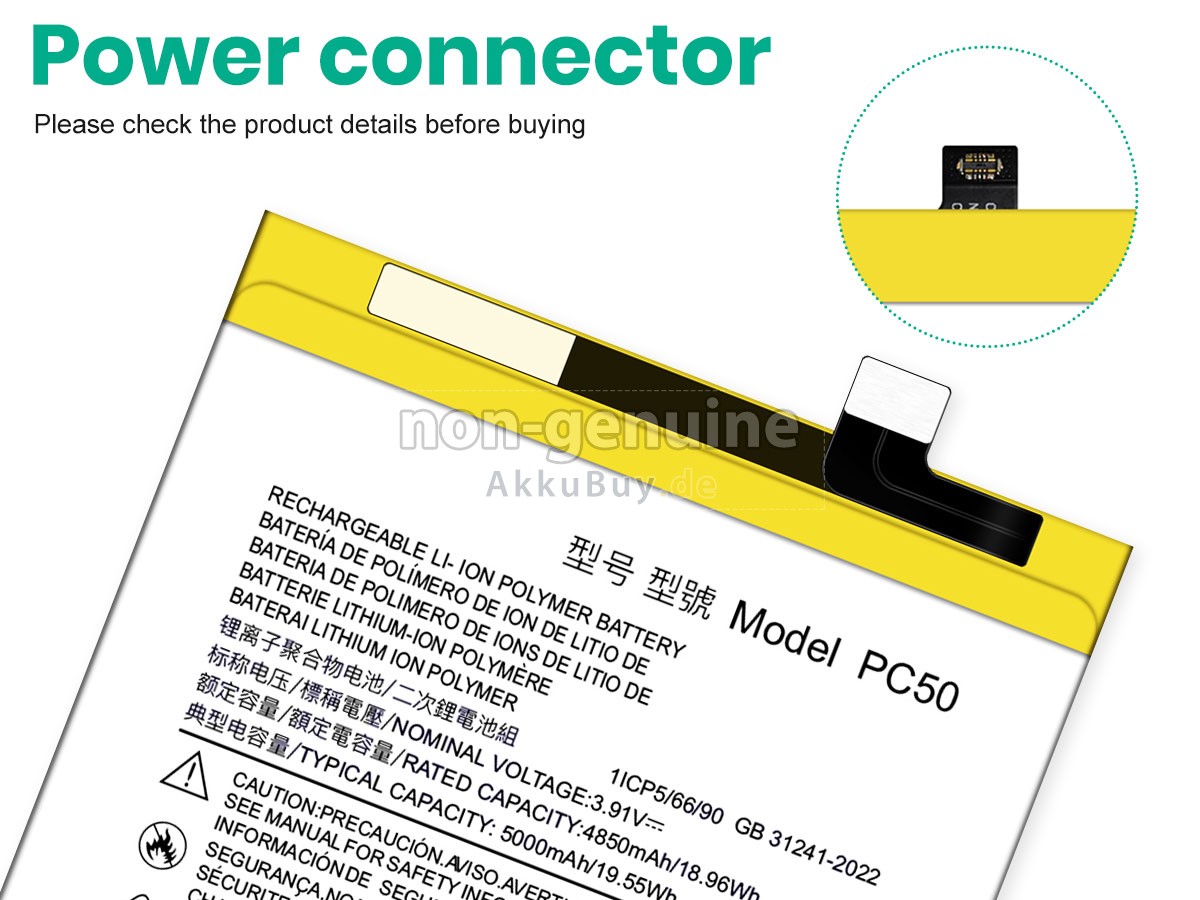 Motorola PC50 Ersatzakku