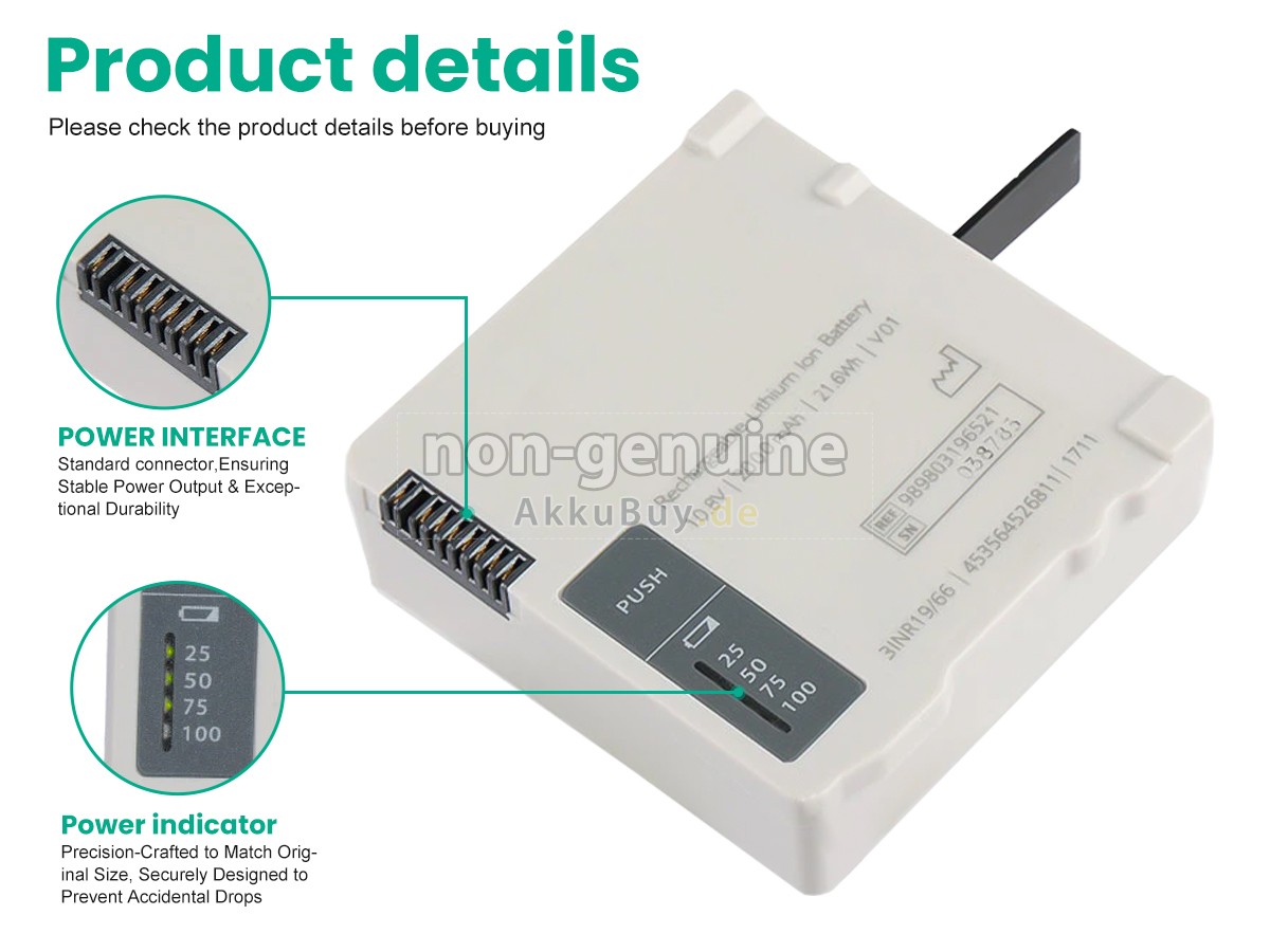 Philips MX100 Ersatzakku