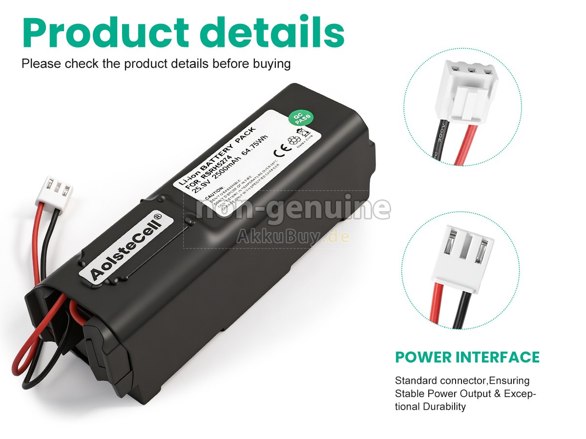 Rowenta RH8829WO-2D0-1316R-TYPE RH88 Ersatzakku