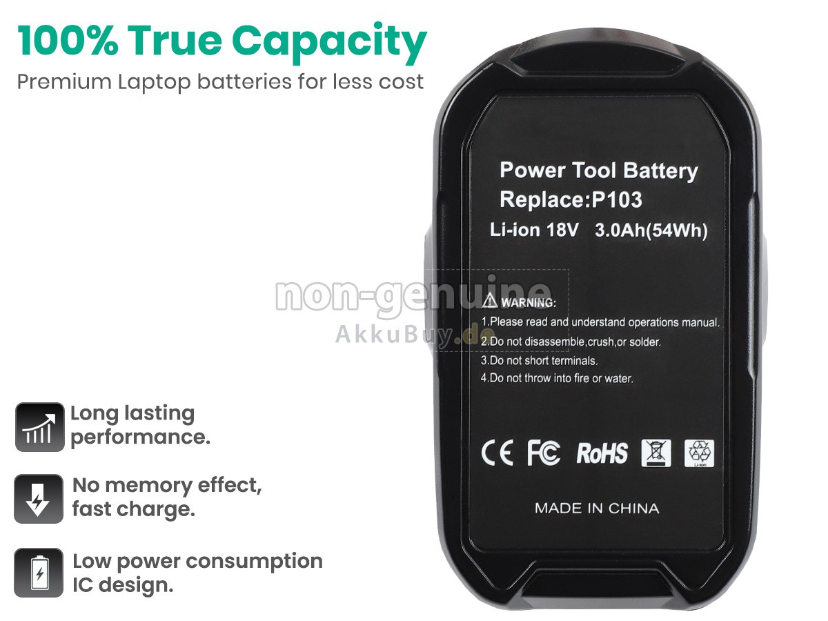 Ryobi P105 Ersatzakku