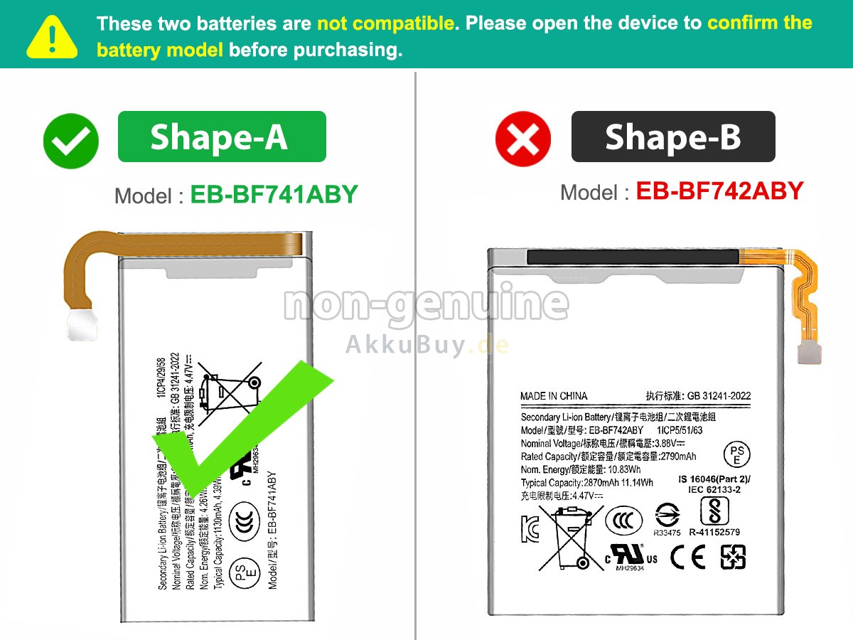 Samsung Z FLIP 6 Ersatzakku