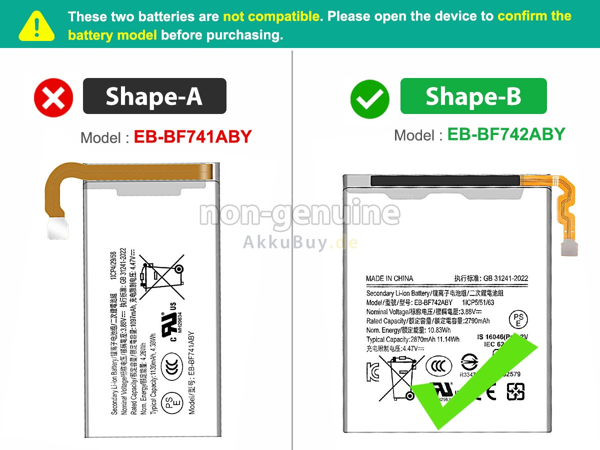 Samsung Z FLIP 6 Ersatzakku