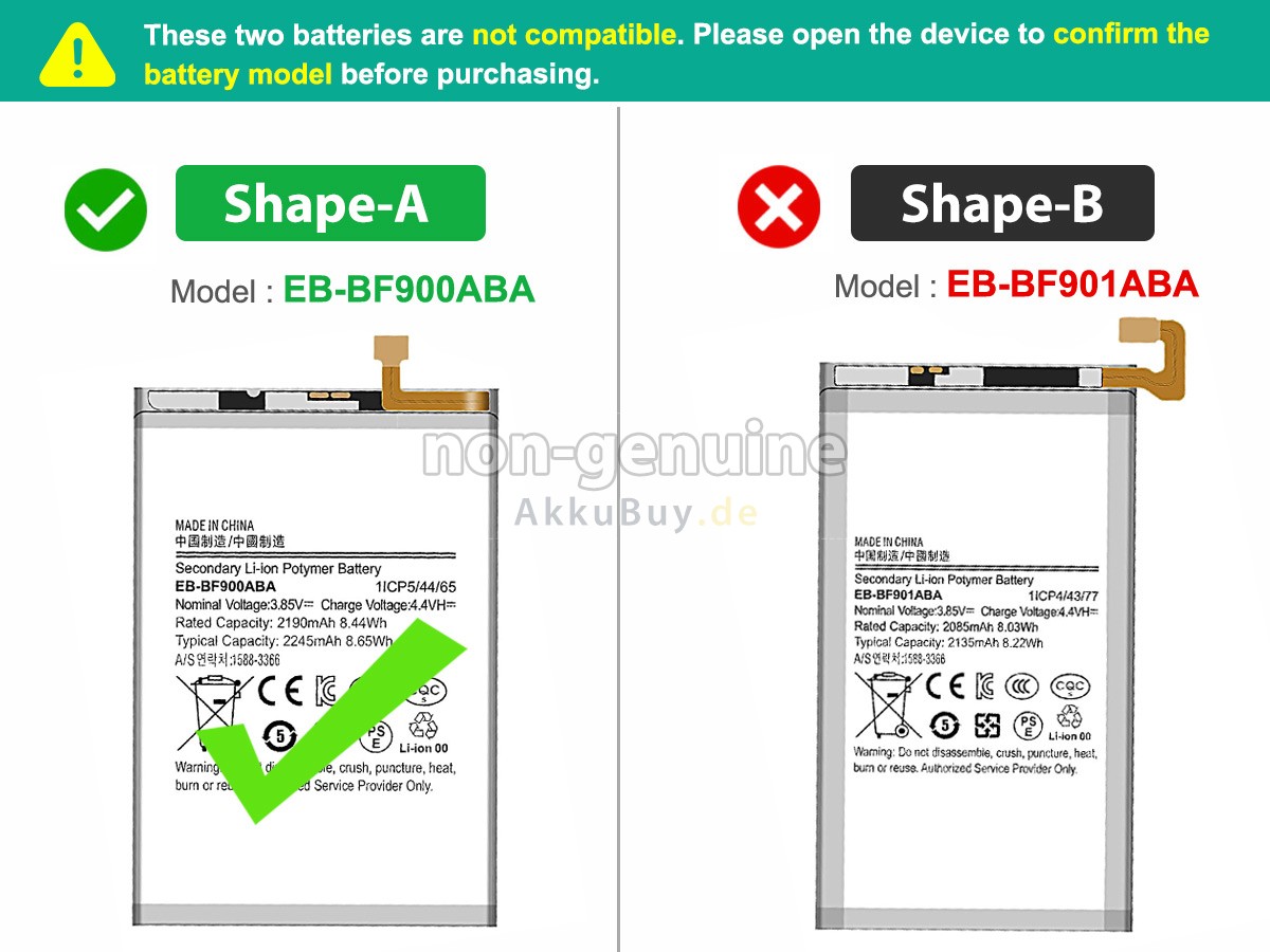 Samsung Z FOLD1 Ersatzakku