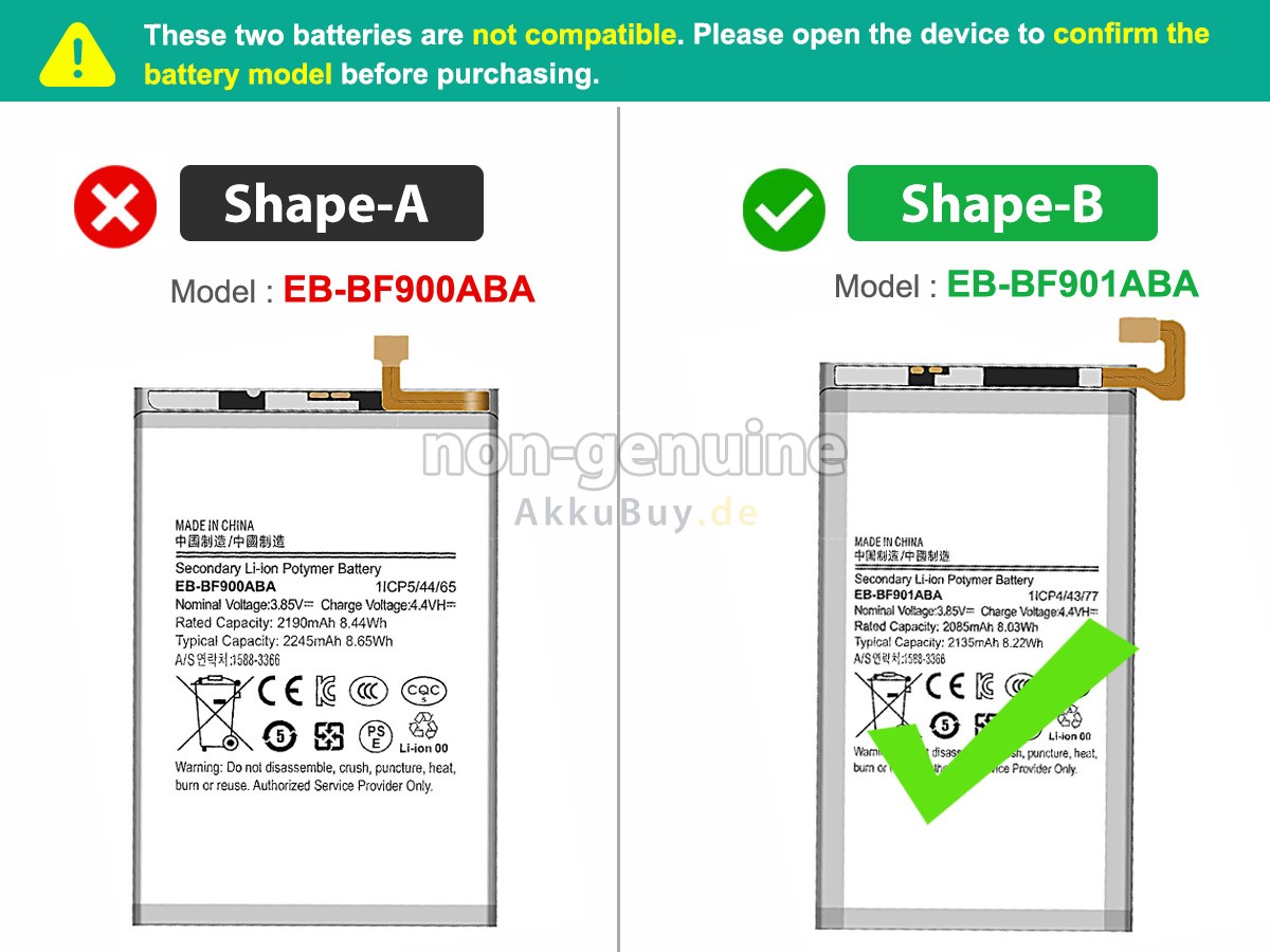 Samsung Z FOLD1 Ersatzakku