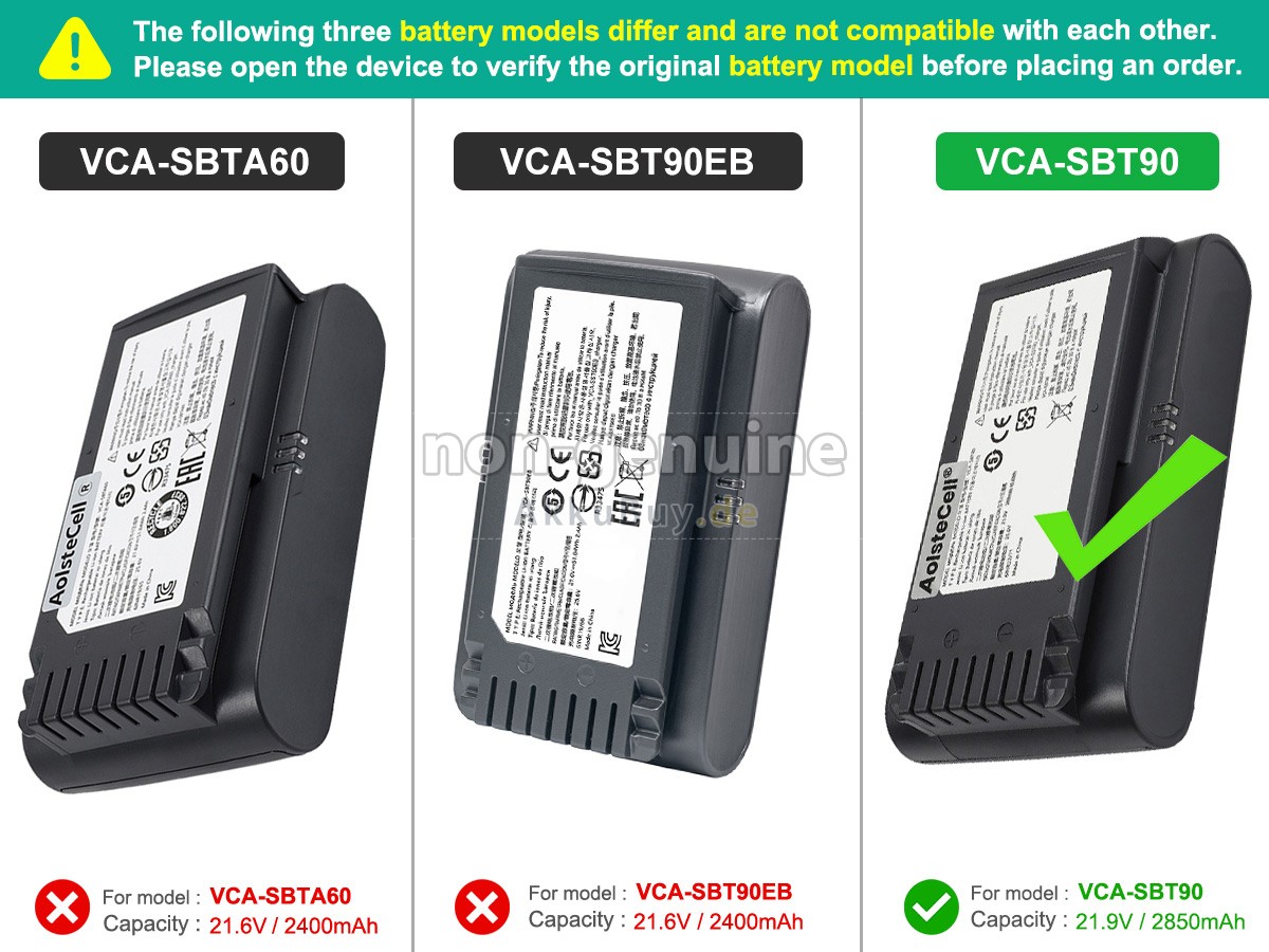Samsung VS20T7511T5/AA Ersatzakku