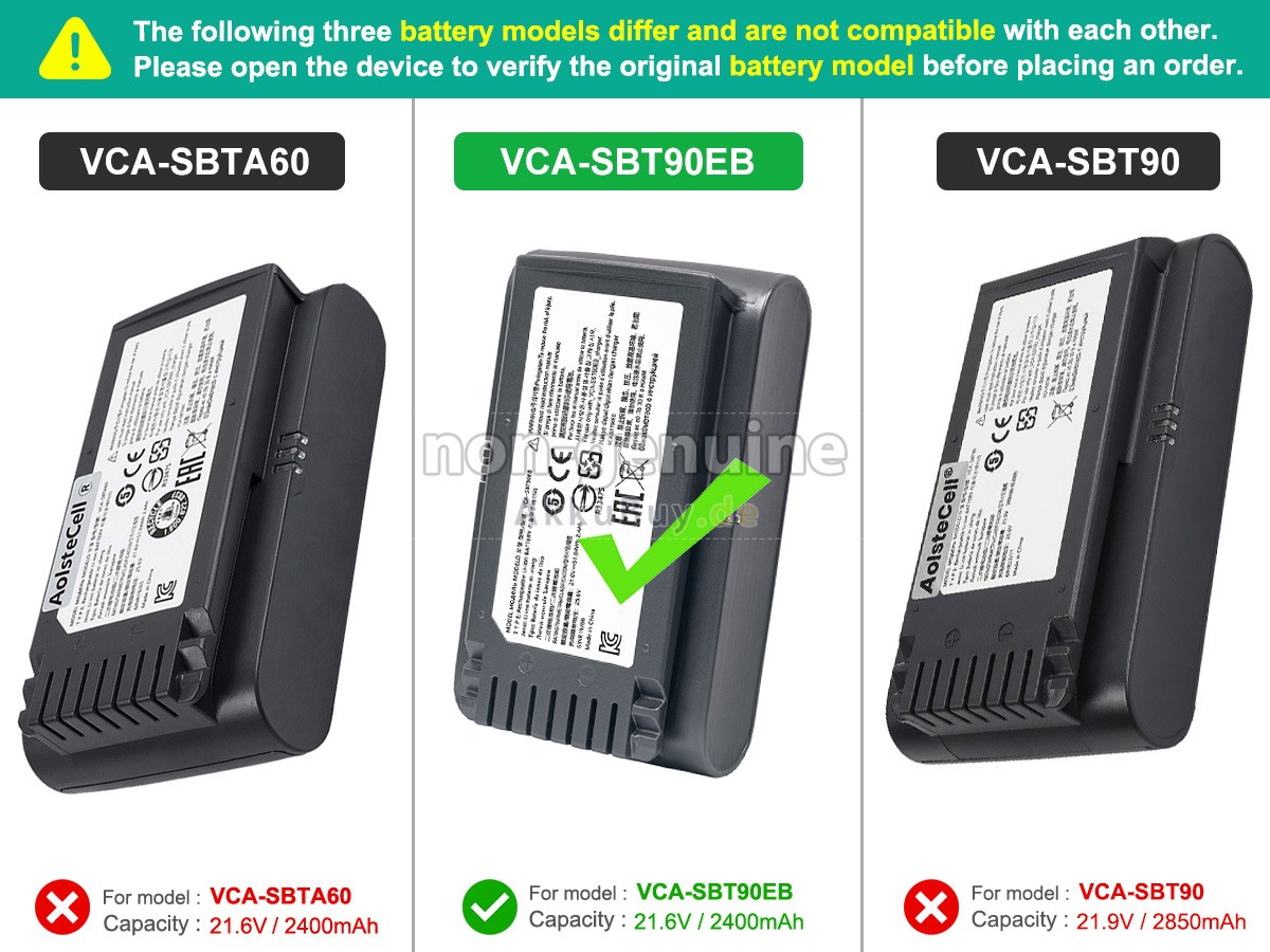 Samsung VS20T7511T5/AA Ersatzakku