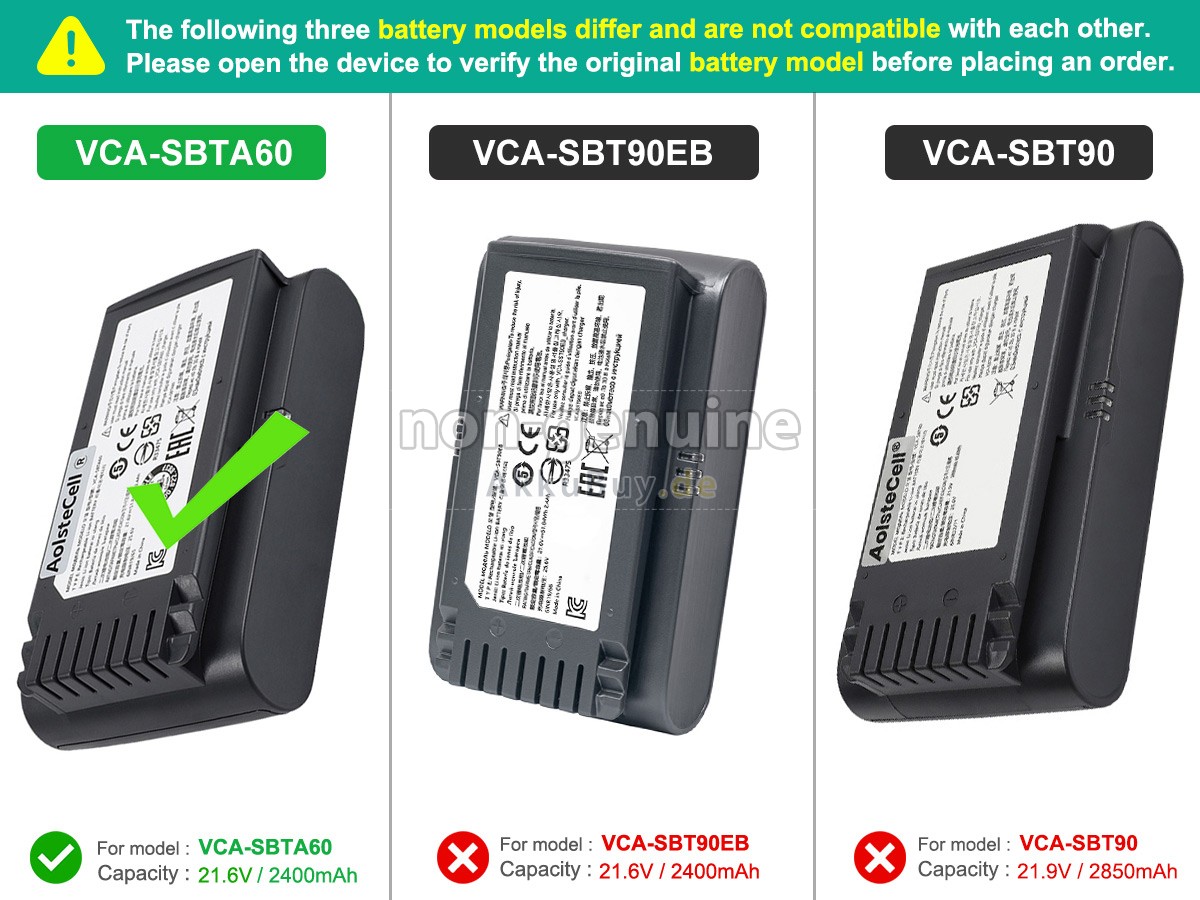 Samsung VS20T7511T5/AA Ersatzakku