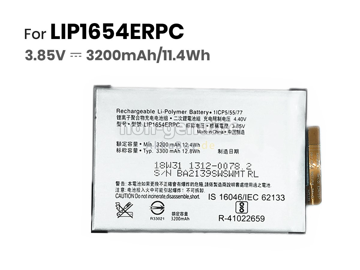 Sony XPERIA XA2 H3123 Ersatzakku