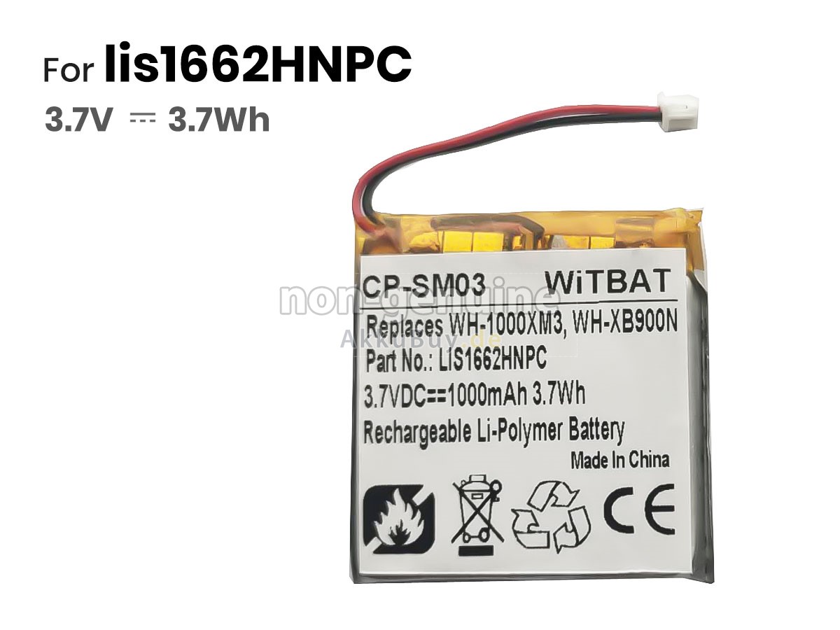 Sony LIS1662HNPC Ersatzakku