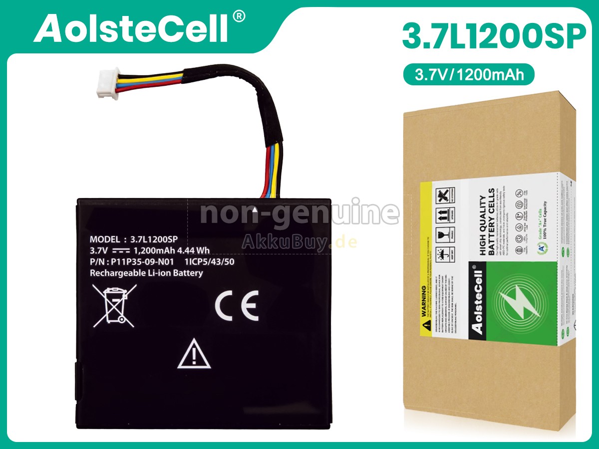 Texas Instruments 3.7L1200SP Ersatzakku