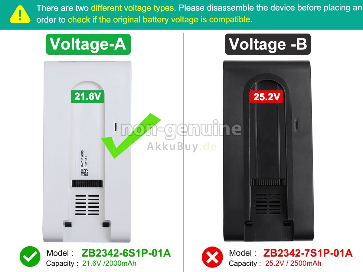 Tineco A20 Ersatzakku