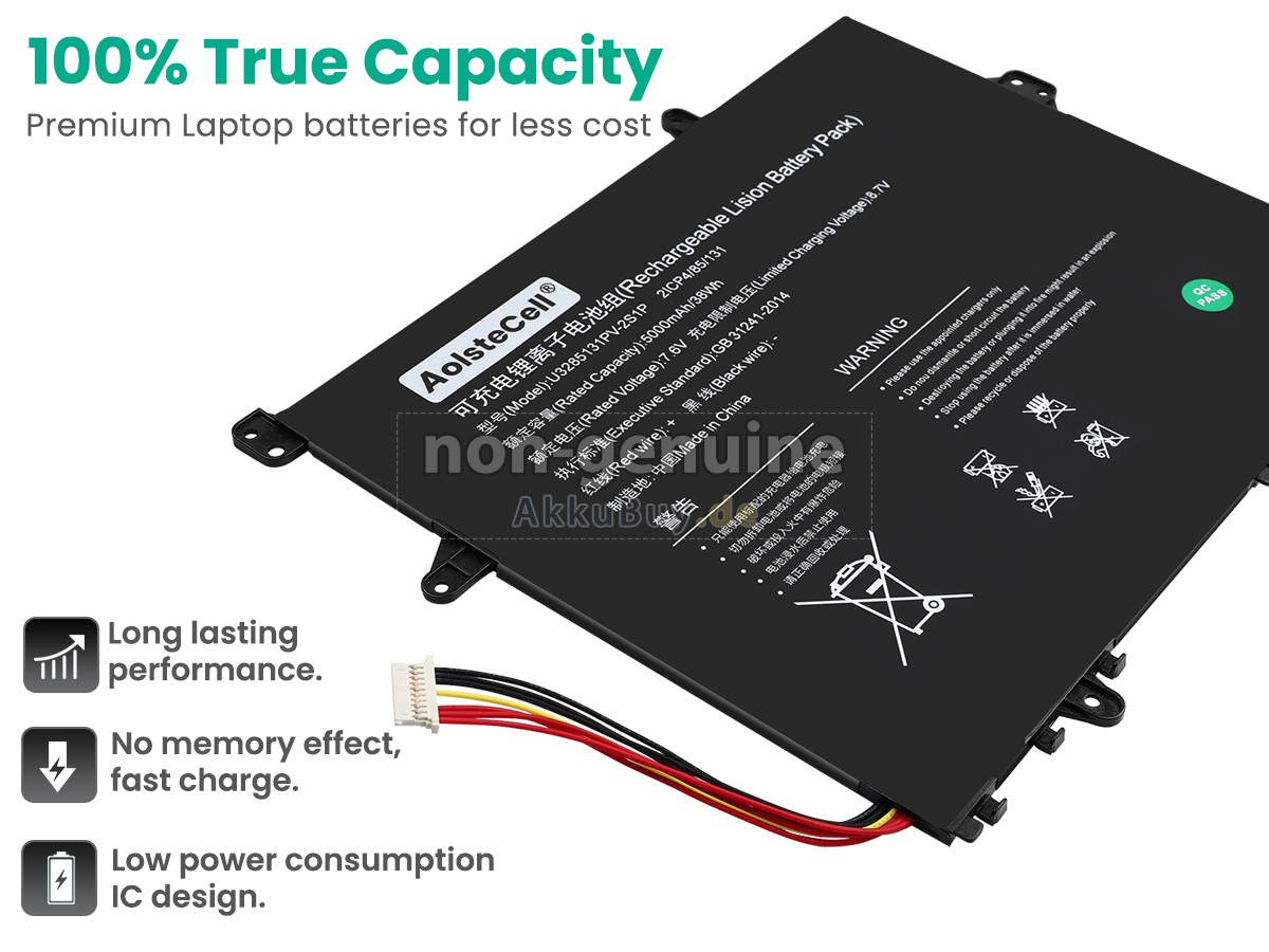 TongfangPC U3285131PV-2S1P Ersatzakku