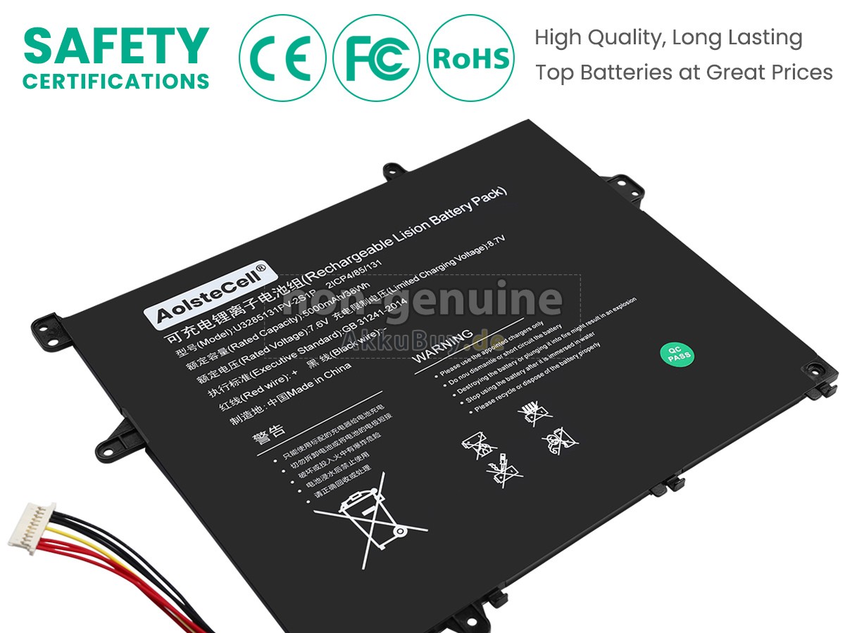 TongfangPC U3285131PV-2S1P Ersatzakku