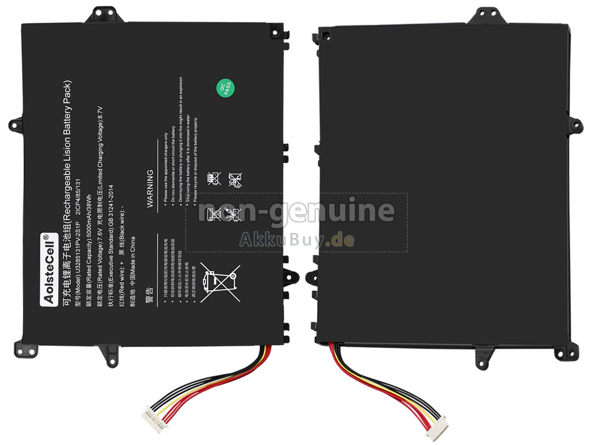 TongfangPC U3285131PV-2S1P Ersatzakku