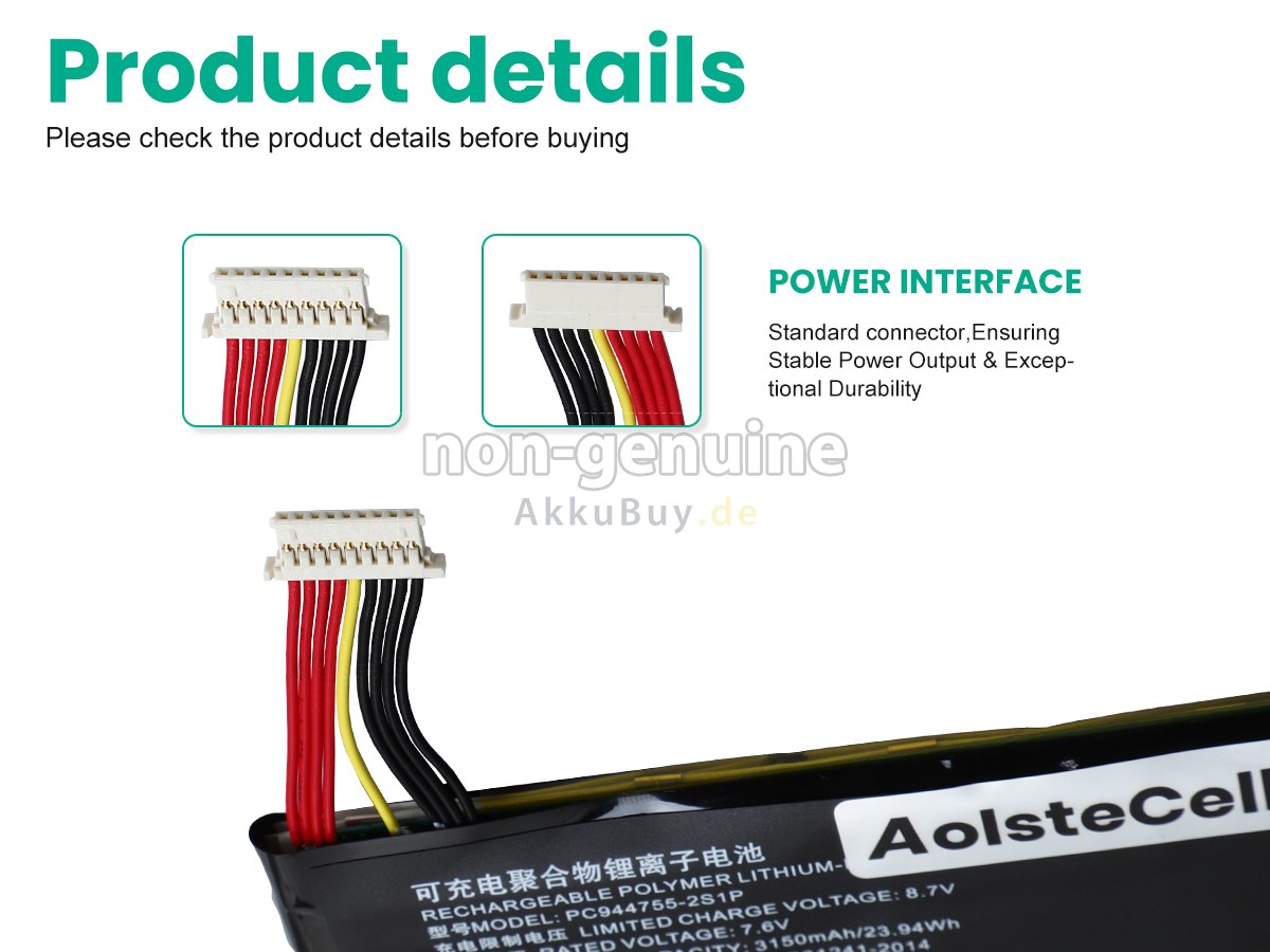 Topdon PC944755-2S Ersatzakku