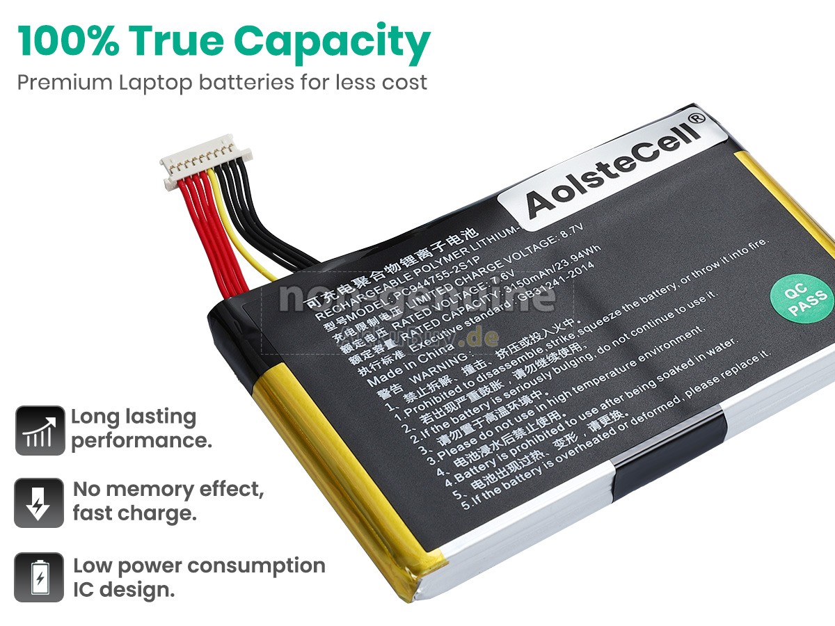 Topdon PC944755-2S Ersatzakku