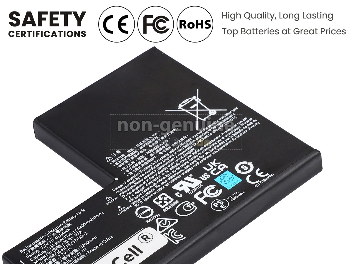 Valve F7A Ersatzakku