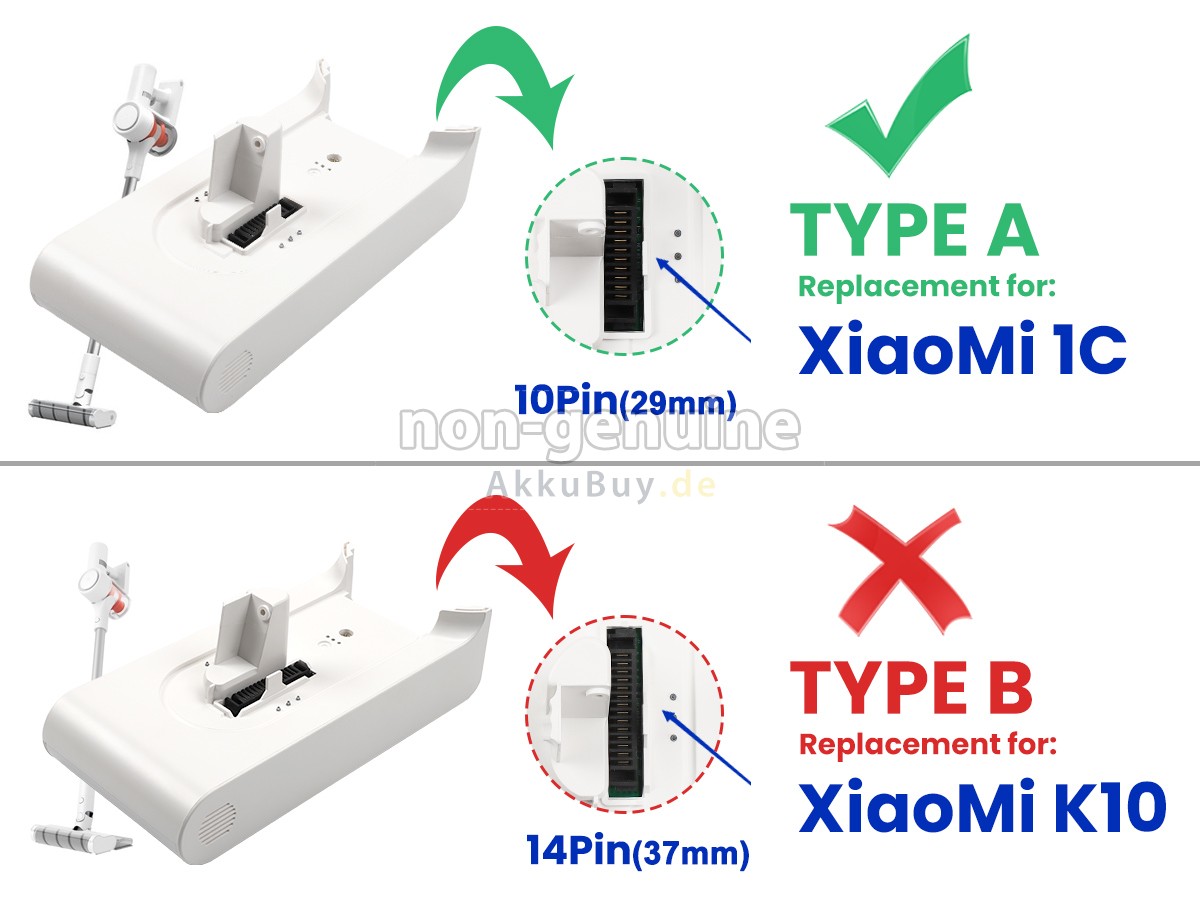 XiaoMi 1C-P1916-SDI-25R Ersatzakku