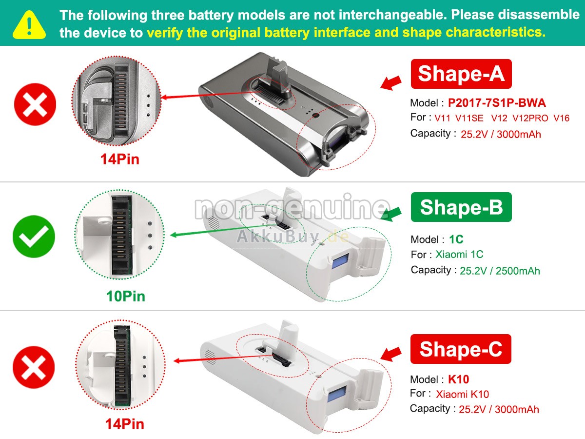 XiaoMi P2017-7S1P-BWA Ersatzakku