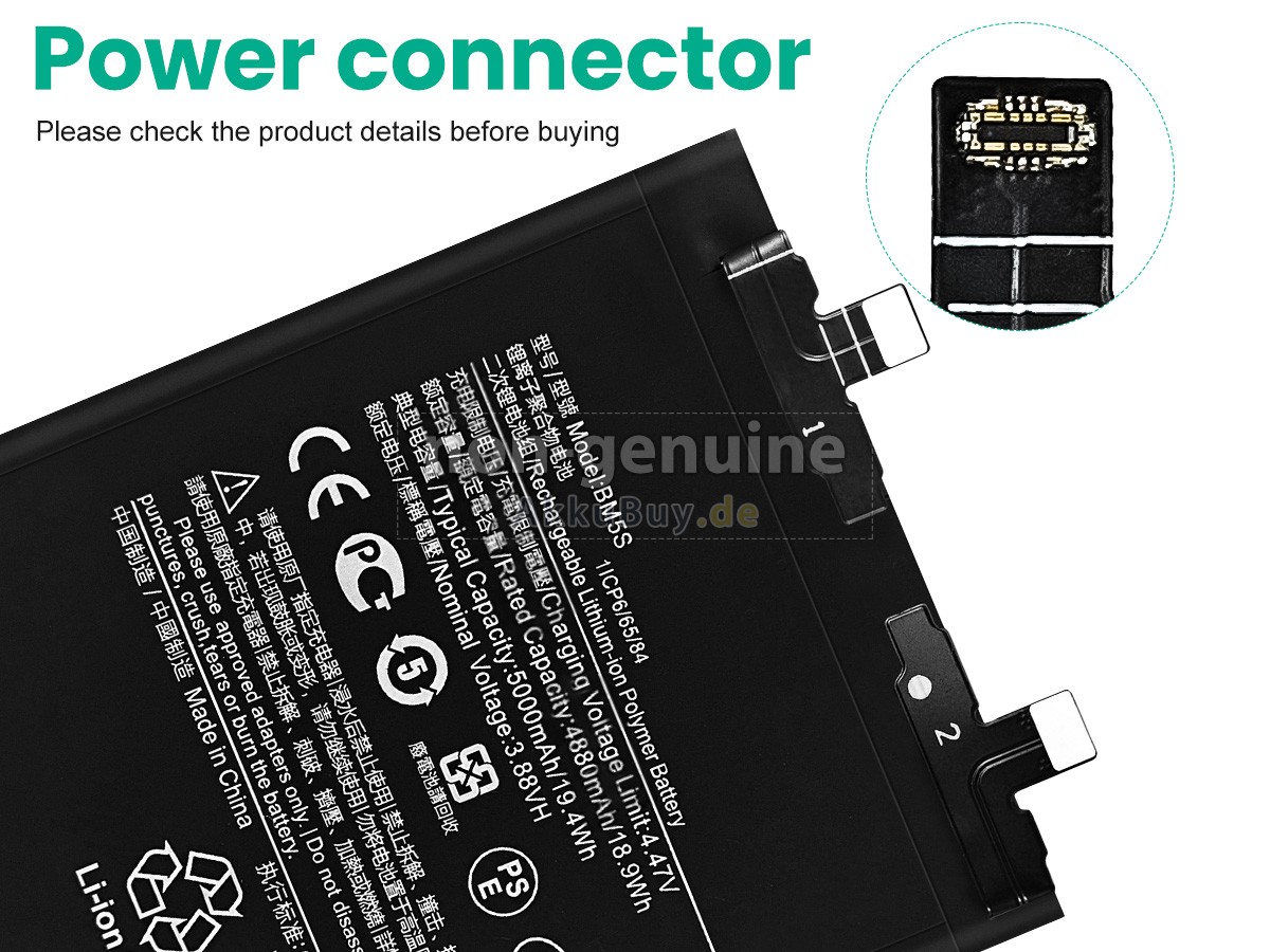 XiaoMi 23078PND5 Ersatzakku