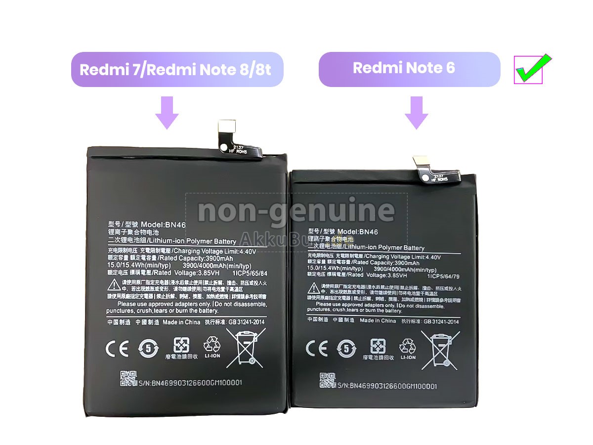 XiaoMi REDMI NOTE 6 Ersatzakku