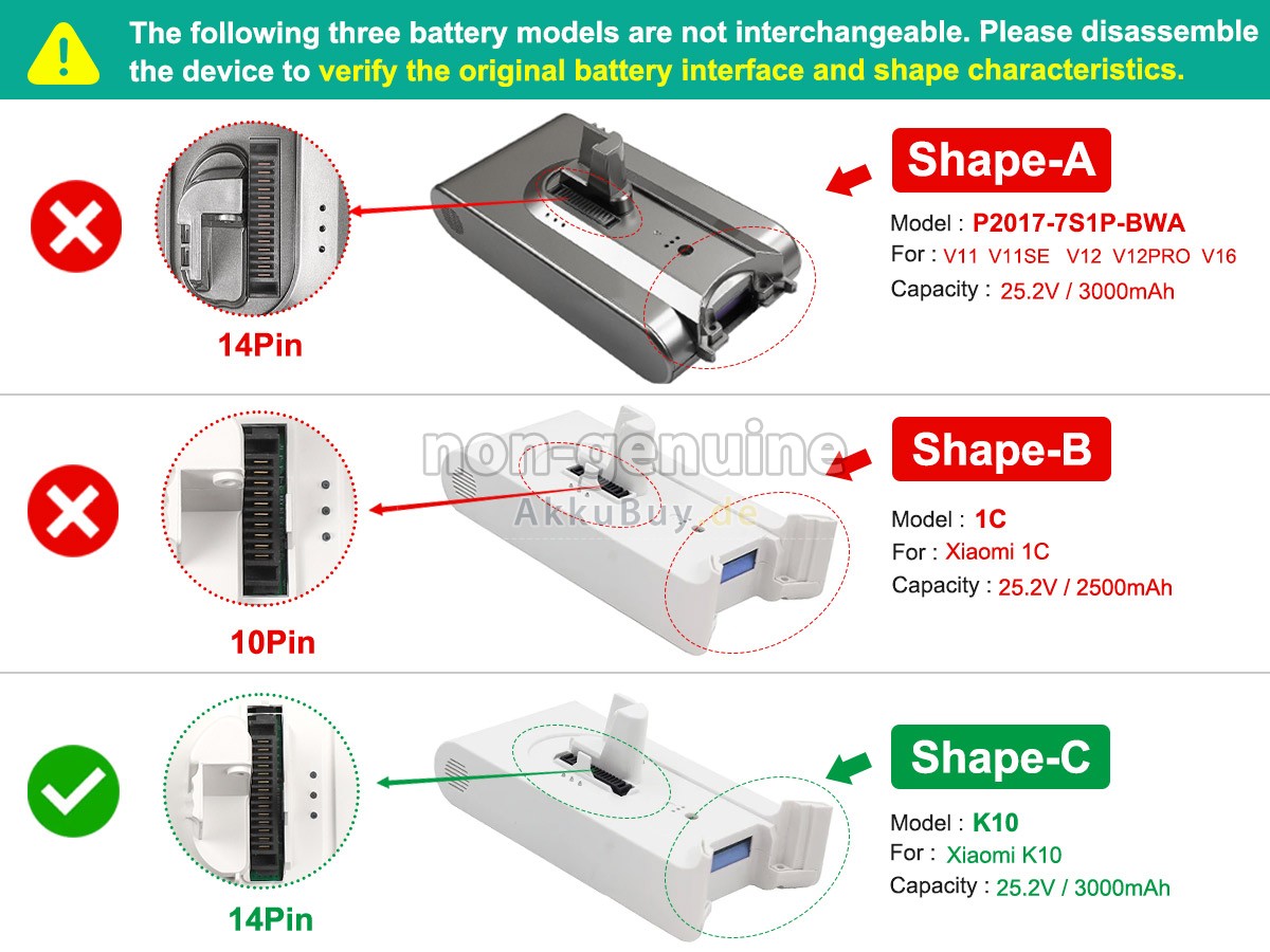 XiaoMi P2017-7S1P-BWA Ersatzakku