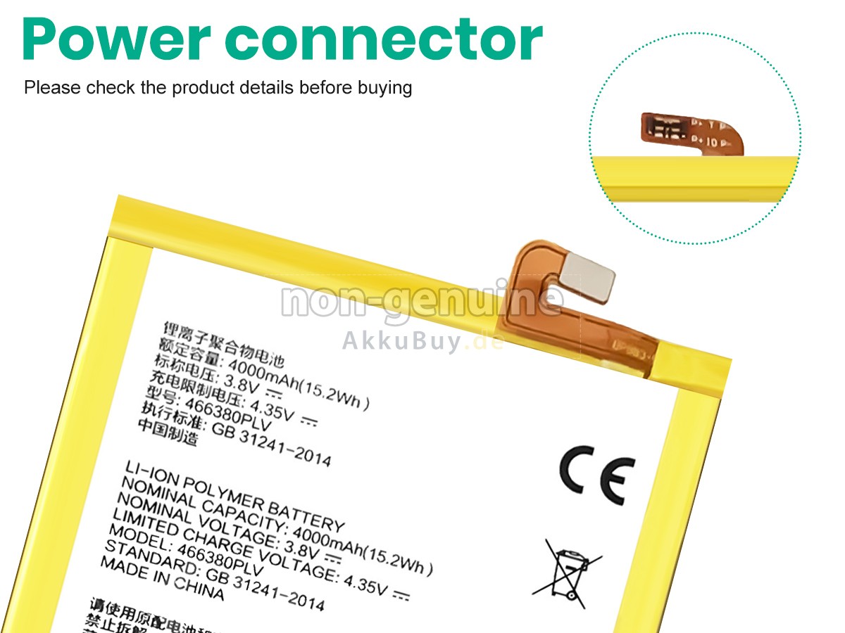 ZTE 466380PLV Ersatzakku