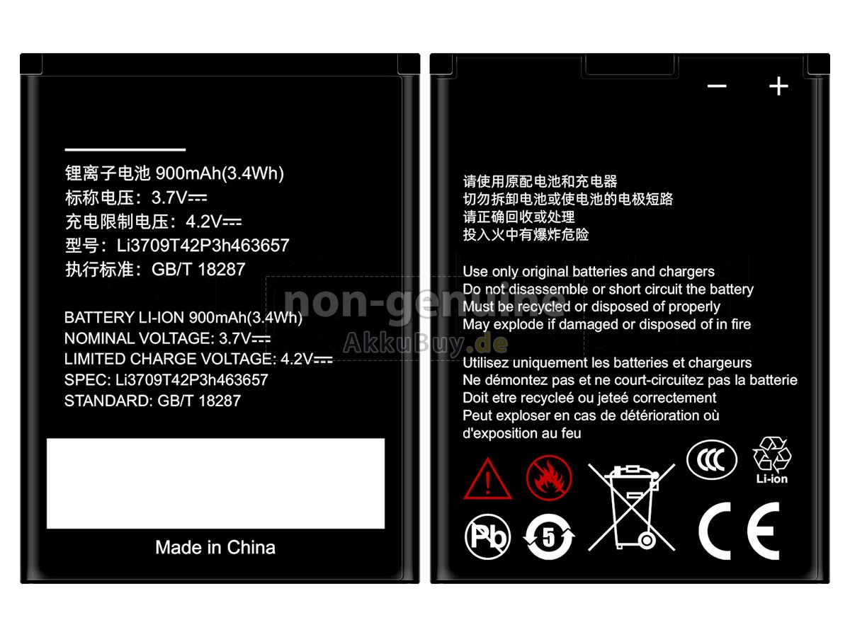 ZTE LI3709T42P3H463657 Ersatzakku