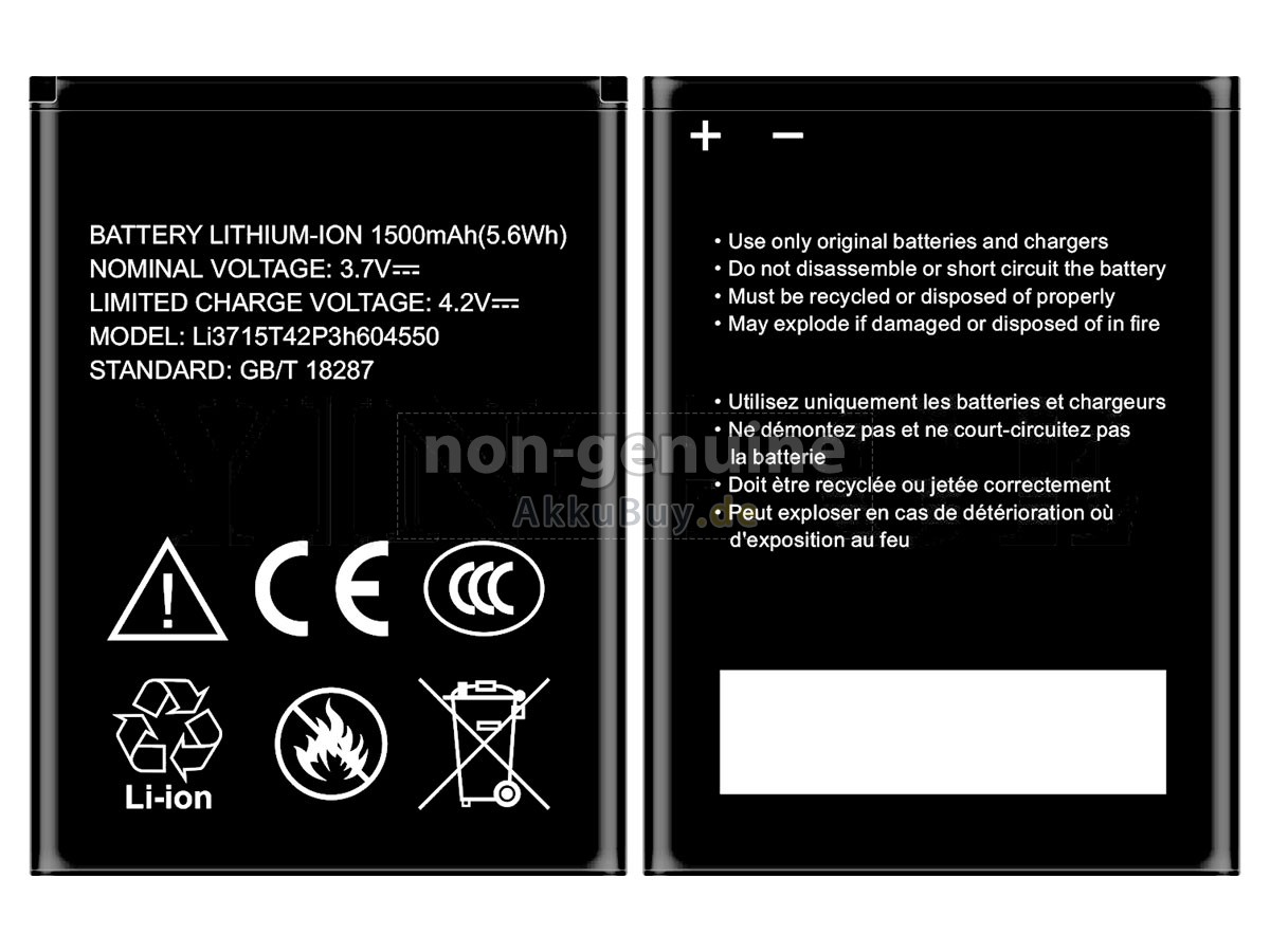 ZTE BLADE A410 Ersatzakku